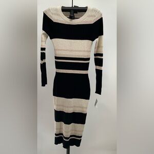 Taylor Women’s Black/Ivory/Blush Dress Size Small New With Tags